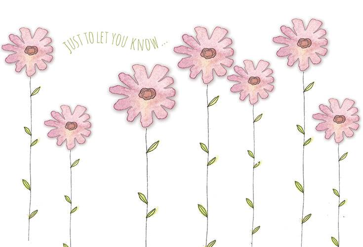 Pink Daisy Patch Friendship Card from Pictura featuring a floral design on an everyday greeting card.